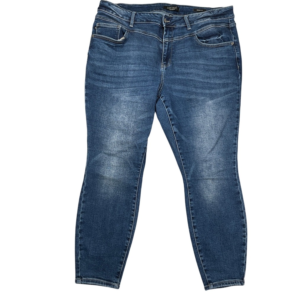 JUDY BLUE Jeans Womens 20W Blue JB88364 Skinny Fit Stretch Denim